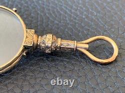 Art Deco Gold Filled Pendant Lorgnette Folding Opera Glasses Spectacles c. 1920's