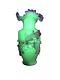 Art Nouveau Uranium Stevens & Williams Mat-su-noke Aesthetic Period Uvglass Vase