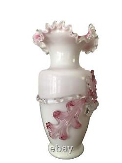 Art Nouveau Uranium Stevens & Williams Mat-Su-NoKe Aesthetic Period UVGlass Vase
