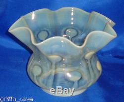 Art Nouveau VASELINE GLASS / URANIUM GLASS Lampshade Lamp Shade POWELL 1890-1900