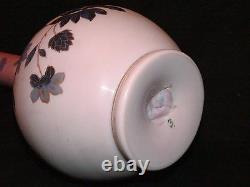 Art glass VASE, opaline glass, peachblow, Bohemian, 14.5t, c1880