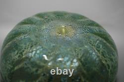 Art glass finger BOWL, aquamarine, Aventurine, spangle, mica fleck, c1880, 5