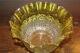 Arts & Crafts Art Deco Etched Yellow Glass Tulip Shape Duplex Oil Lamp Shade