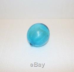 Authentic Late 1800's Victorian Period Antique Blue Glass Witches Ball