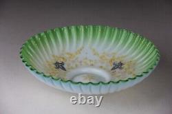 Beautiful Antique Victorian Enameled Case Glass Bowl