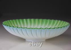 Beautiful Antique Victorian Enameled Case Glass Bowl