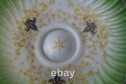 Beautiful Antique Victorian Enameled Case Glass Bowl