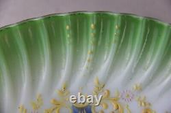 Beautiful Antique Victorian Enameled Case Glass Bowl