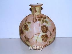 Beautiful Antique Victorian Enameled/jewels Mt Washington/ Crown Milano Vase