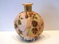 Beautiful Antique Victorian Enameled/jewels Mt Washington/ Crown Milano Vase