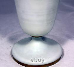 Beautiful! Hand Blown & Painted Victorian Bristol Glass Vase (15.5 H x 5.5)