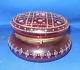 Beautiful Moser Victorian Lidded Cranberry Glass Bowl