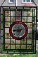 Beautiful Victorian'arts & Crafts' Design Stained Glass Panel With Nightingale