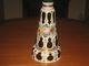 Beautiful Victorian Bohemian Moser Glass Faceted Lamp Stand