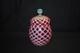 Beautiful Victorian Buckeye Cranberry Opalescent Bubble Lattice Sugar Bowl 1890s