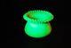 Beautiful Victorian Mt Washington Burmese Uranium Glass Ruffled Bowl 1880s