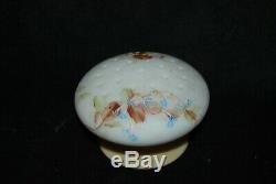 Beautiful Victorian Mt Washington Large Mushroom Flower Frog Sugar Shaker 1880's