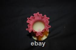 Beautiful Victorian Webb Burmese Uranium Glass Posey Vase 1880's Beautiful Victorian Webb Burmese Uranium Glass Posey Vase 1880's