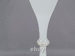 Bohemian Harrach White Alabaster & Gold 14 3/8 Inch Vase Circa 1850-1870s A