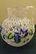 Bohemian Kralik Peloton Fancy Art Glass Milk Cream Pitcher W Enameled Florals