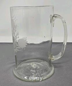 Bohemian Stiegel Style Tankard 19th C. 7 Bohemian Stiegel Style Tankard 19th C. 7