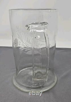 Bohemian Stiegel Style Tankard 19th C. 7 Bohemian Stiegel Style Tankard 19th C. 7