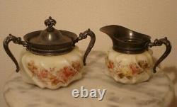 C F Monroe Wavecrest Creamer and Sugar Set