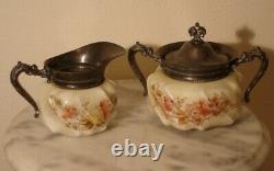 C F Monroe Wavecrest Creamer and Sugar Set