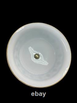 C1870 Hand Painted Bristol Glass And Gothic Pedestal Compote Victorian Aesthetic C1870 Hand Painted Bristol Glass And Gothic Pedestal Compote Victorian Aesthetic