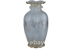 C1890 Rare Form New England Pomona Art glass vase