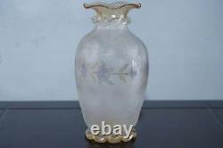 C1890 Rare Form New England Pomona Art glass vase