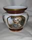 Classical Allegorical Painting On Opaline Art Glass Bowl Victorian