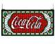 Coca Cola Victorian Web Stained Glass Collectible Hanging Window Wall Sign Art