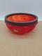 Consolidated Glass Red Hand Painted Pigeon Blood Bowl