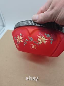 Consolidated Glass Red Hand Painted Pigeon Blood Bowl Consolidated Glass Red Hand Painted Pigeon Blood Bowl