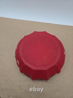Consolidated Glass Red Hand Painted Pigeon Blood Bowl Consolidated Glass Red Hand Painted Pigeon Blood Bowl