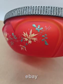 Consolidated Glass Red Hand Painted Pigeon Blood Bowl Consolidated Glass Red Hand Painted Pigeon Blood Bowl