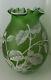 Continental, Probably Czech, Enamelled Art Glass Cameo Copy Vase Victorian Era