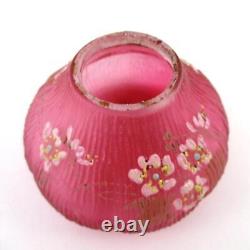 Cranberry FIG pepper Shaker antique Mt. Washington art glass c. 1890's