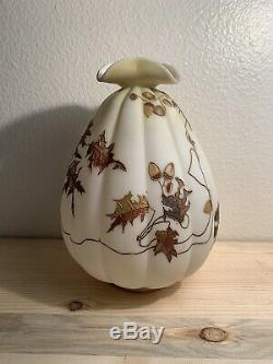 Crown Milano Victorian Melon Vase 1800s