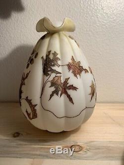Crown Milano Victorian Melon Vase 1800s