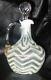 Cruet # 205 Victorian Gorgeous Hand Blown Herringbone Cruet