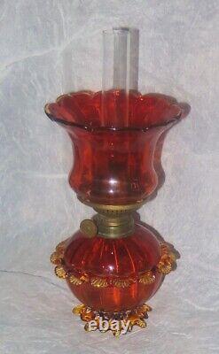 Cruet # 205 Victorian Gorgeous Hand Blown Herringbone Cruet