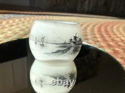 Daum Nancy Art Glass Miniature Vase. Authentic. Circa 1900. Signed On The Bottom