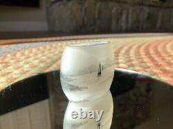 Daum Nancy Art Glass Miniature Vase. Authentic. Circa 1900. Signed On The Bottom