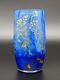 Daum Nancy Glass Vase With Blue & Gold Sky Sea Sun Decor 4.7in C1900 France