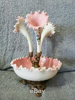Decorated 2 sides Victorian Epergne As Is NR