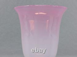 Dorflinger Rose / Pink Opalescent Opal Glass Water Goblet Circa 1915 A