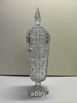 Dorflinger, USA Antique Crystal 17 Tall Lidded Bonbonniere' (Candy or Dish)