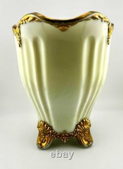 Dugan Diamond Custard Glass Fan Pitcher With 7 Tumblers Antique Dugan Diamond Custard Glass Fan Pitcher With 7 Tumblers Antique